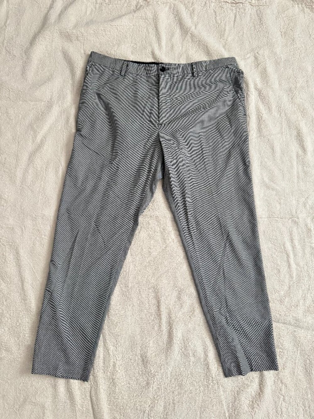 Men's Zara Houndstooth Suit Dress Pants Size 34